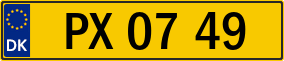 Trailer License Plate